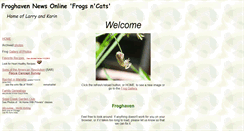 Desktop Screenshot of frogsncats.com