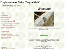 Tablet Screenshot of frogsncats.com